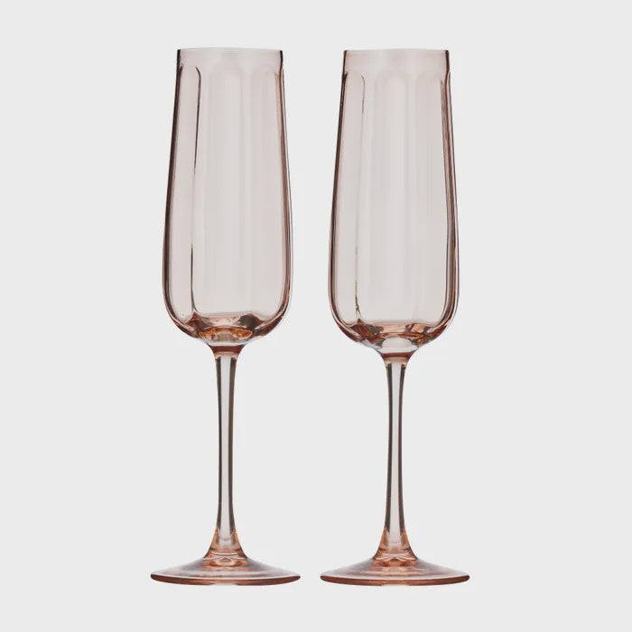 Studio Glass Flutes Set of 2