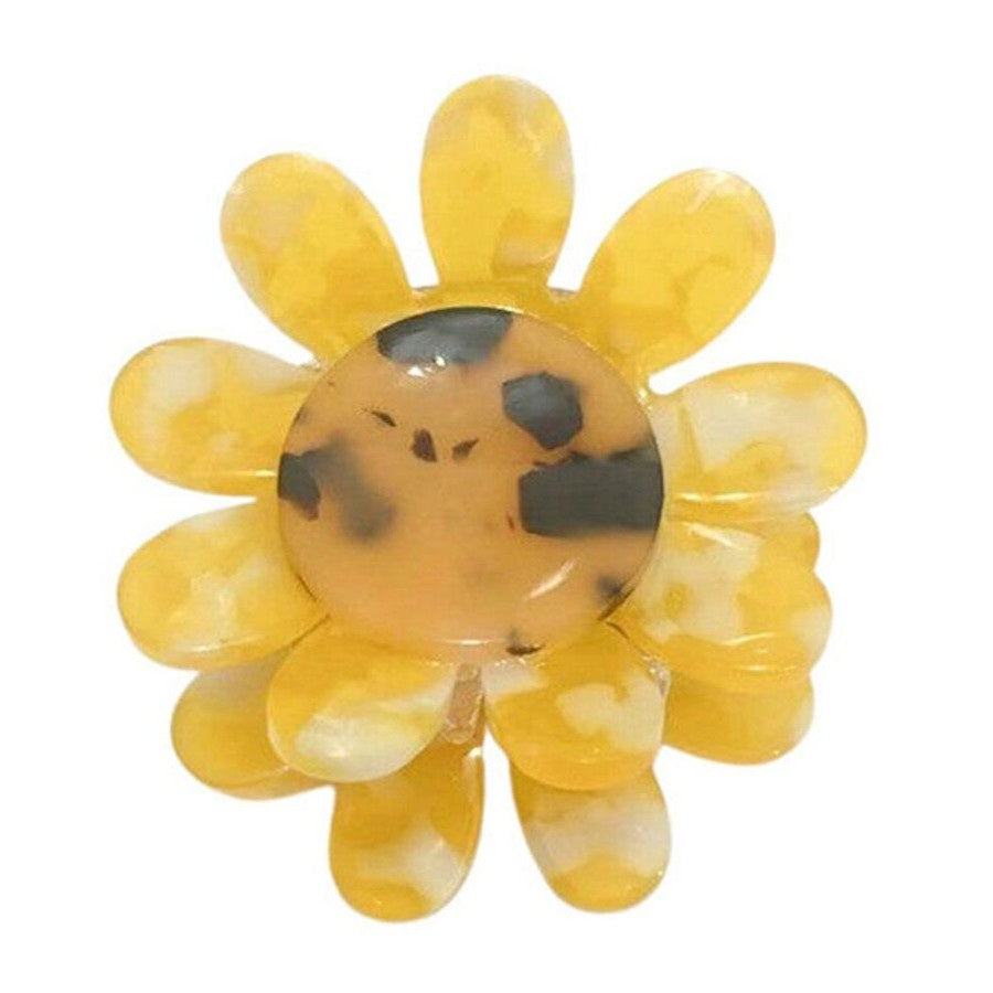 Sunflower Tort Claw Clip