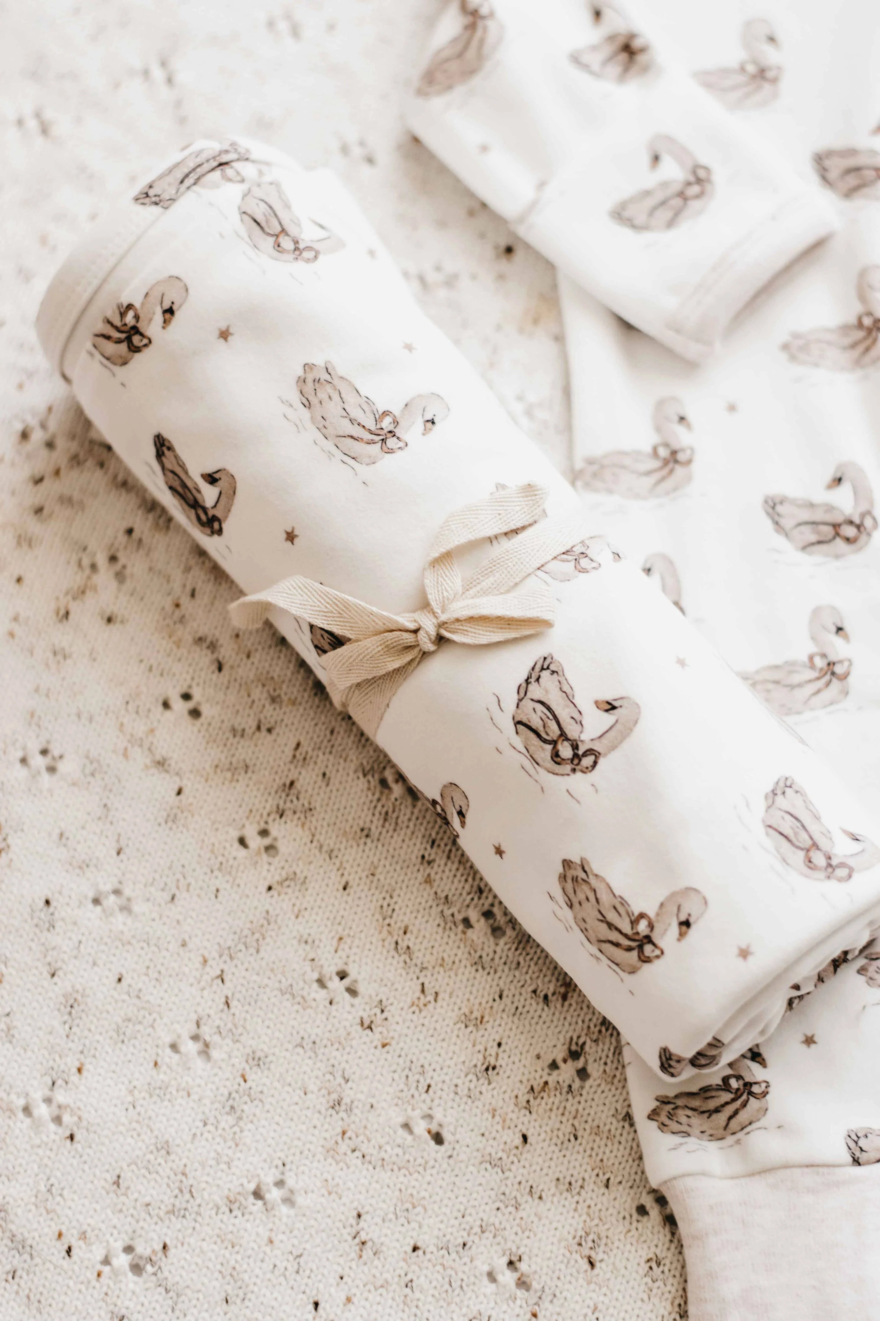 Sienna Swan Jersey Swaddle