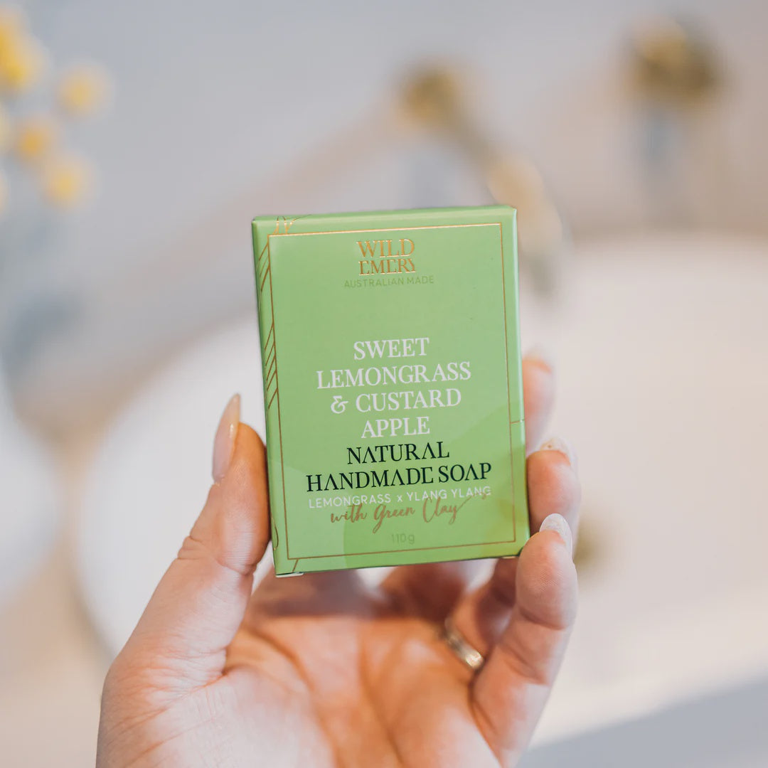 Sweet Lemongrass & Custard Apple Handmade Soap