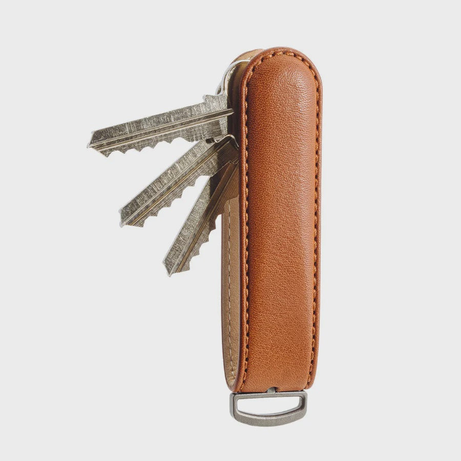 Jibbon Italian Leather Key Organiser - Tan