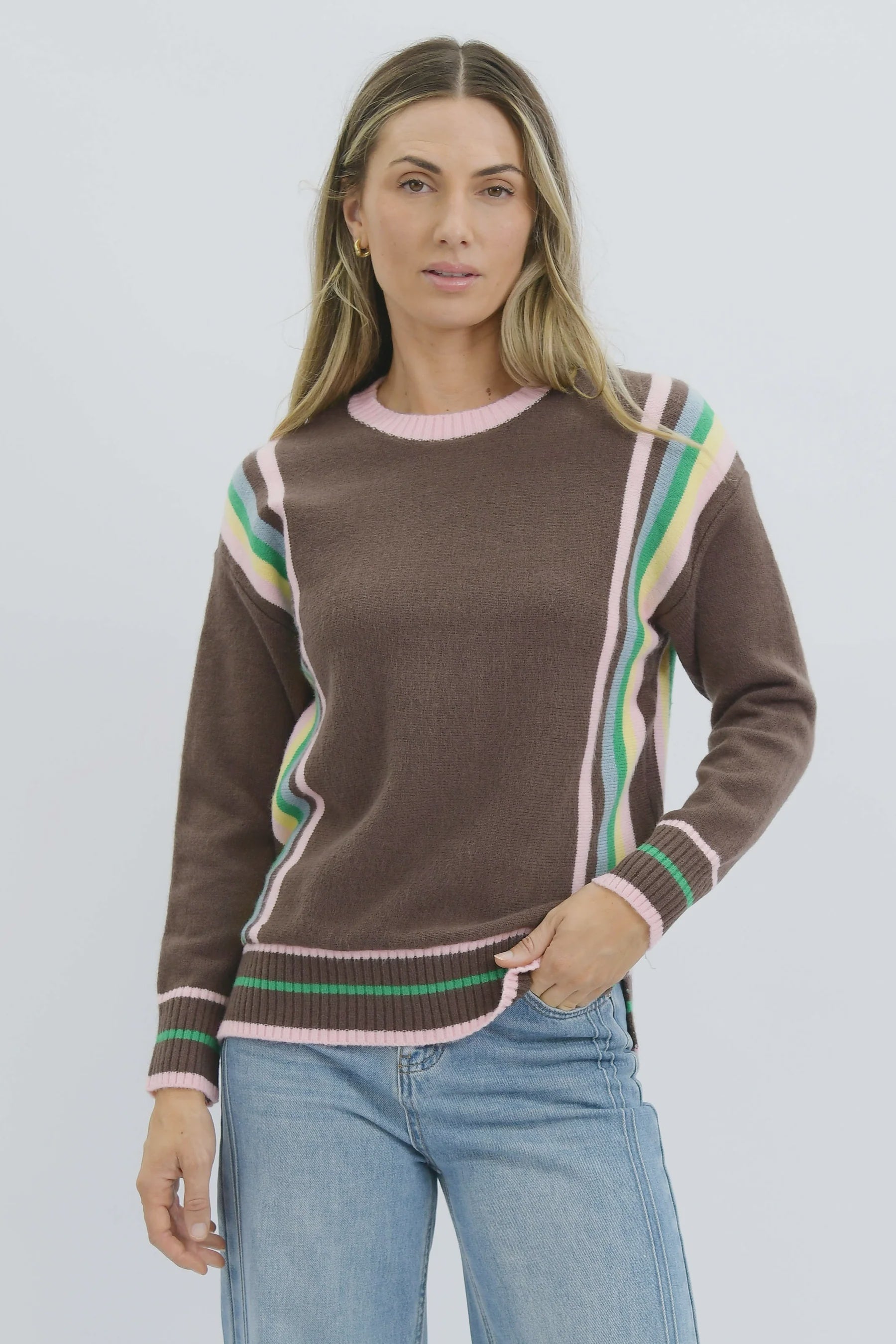 Tatum Retro Stripe Knit
