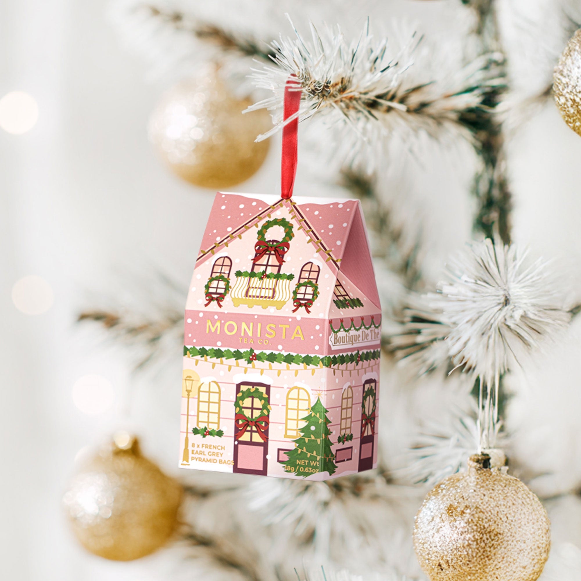 Christmas Hanging Tea House