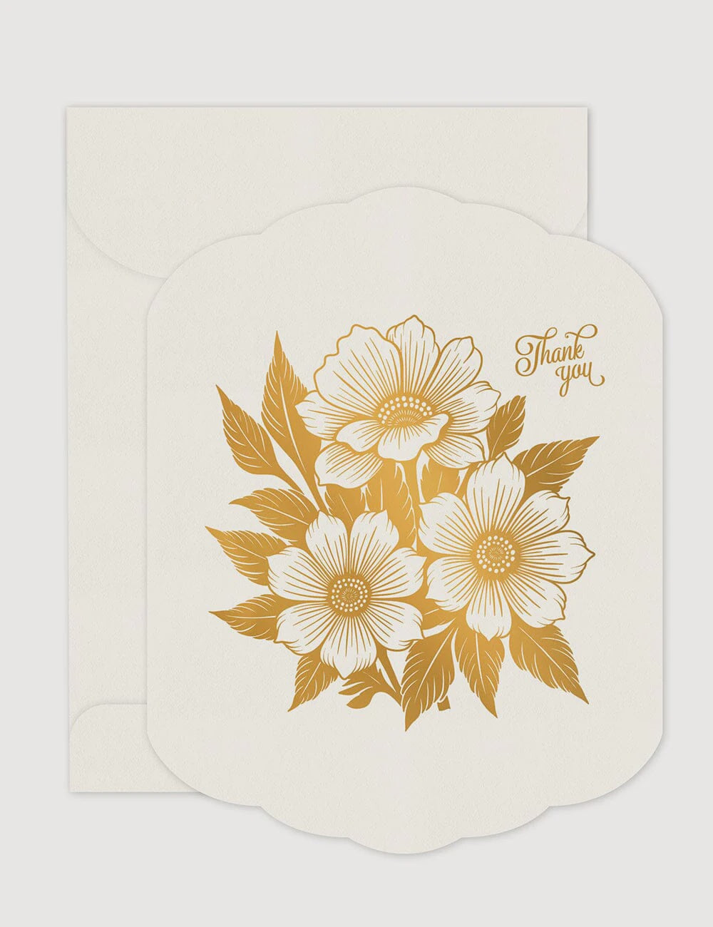 Thank You Scallop Greeting Card