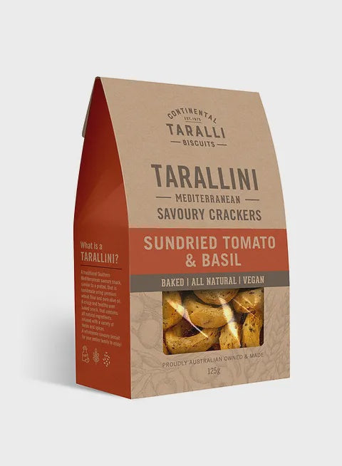 Sundried Tomato & Basil Savoury Crackers