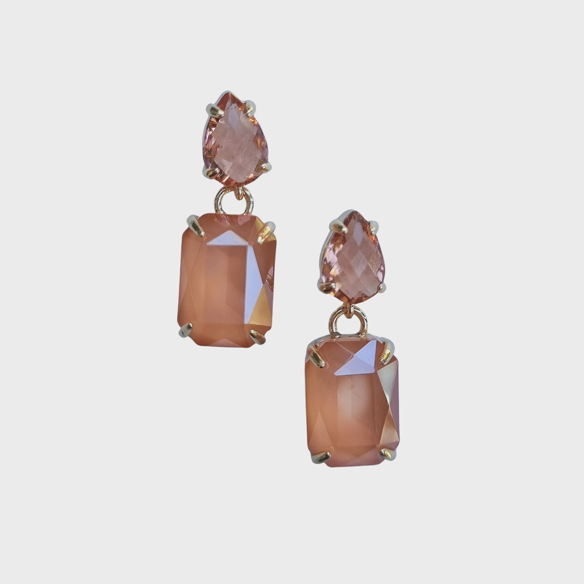 Twilight Earrings - Peach