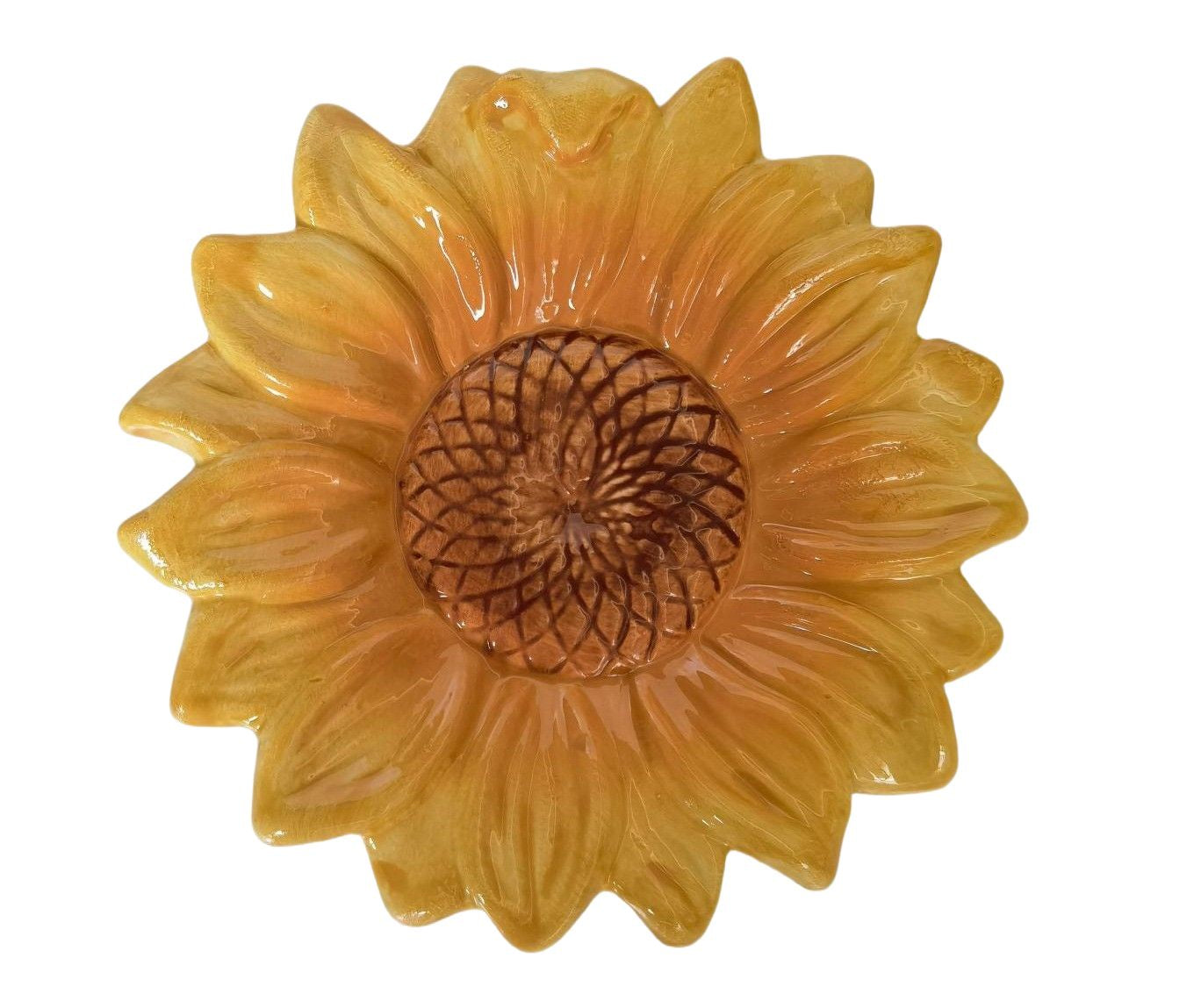 Sunflower Trinket Plate Yellow