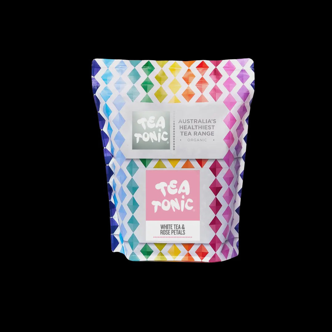 White Tea and Rose Petals - 50 Teabags Pouch Organic