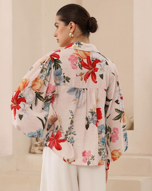 Winter Floral Blouse