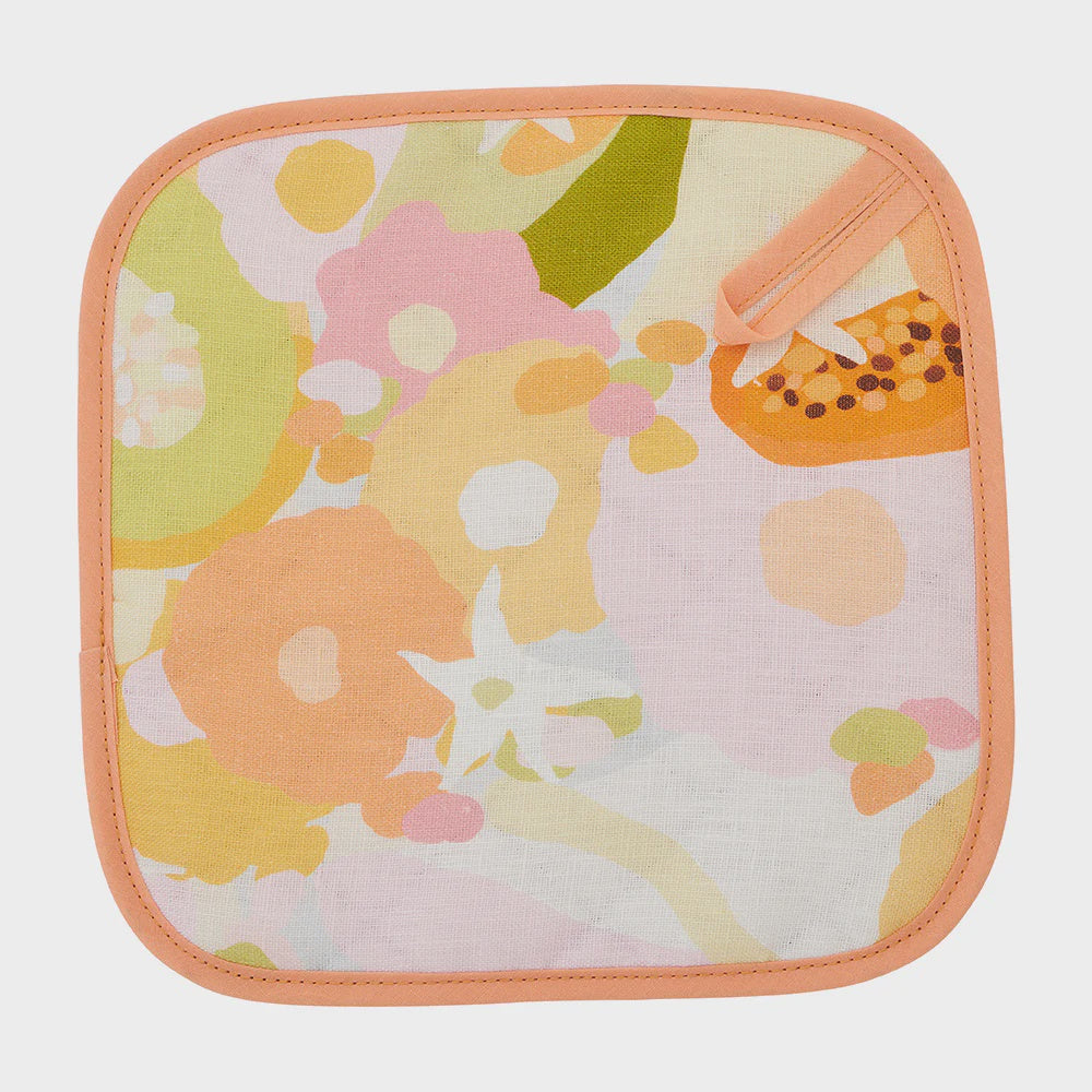 Linen Pot Holder - Tutti Fruitti