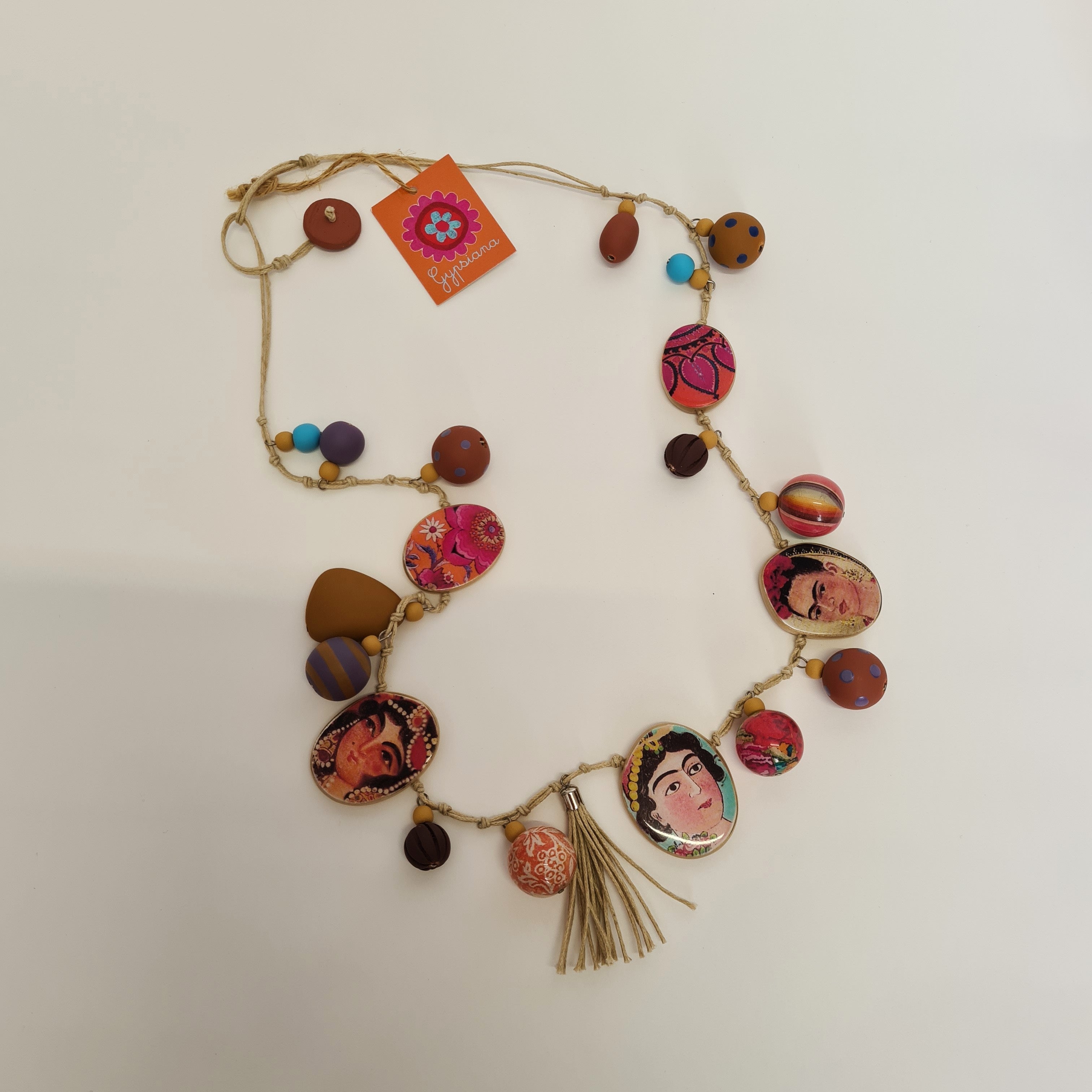 Anna Chandler Bobble Necklace with Faces