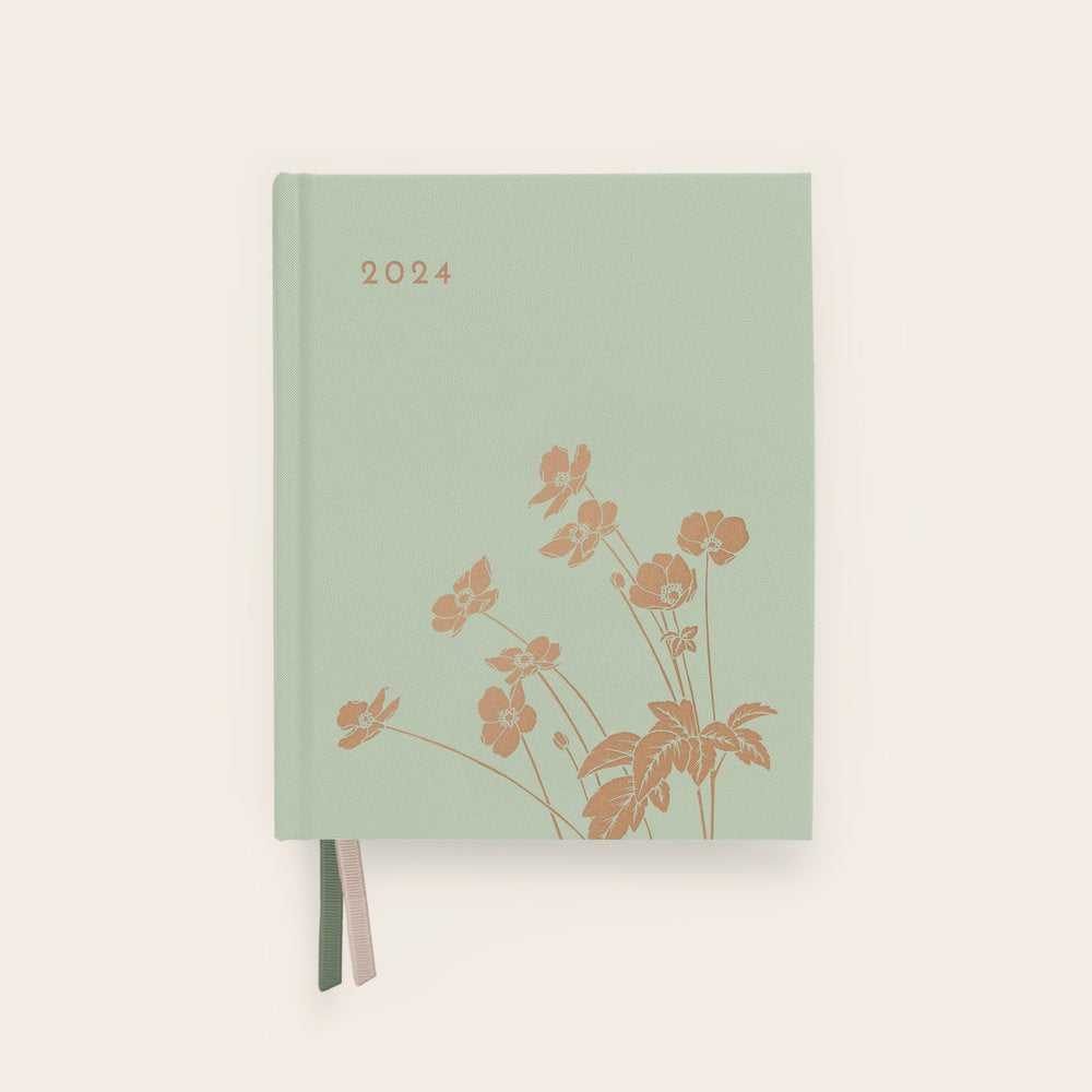 2024 Always Flowers Planner - Sage