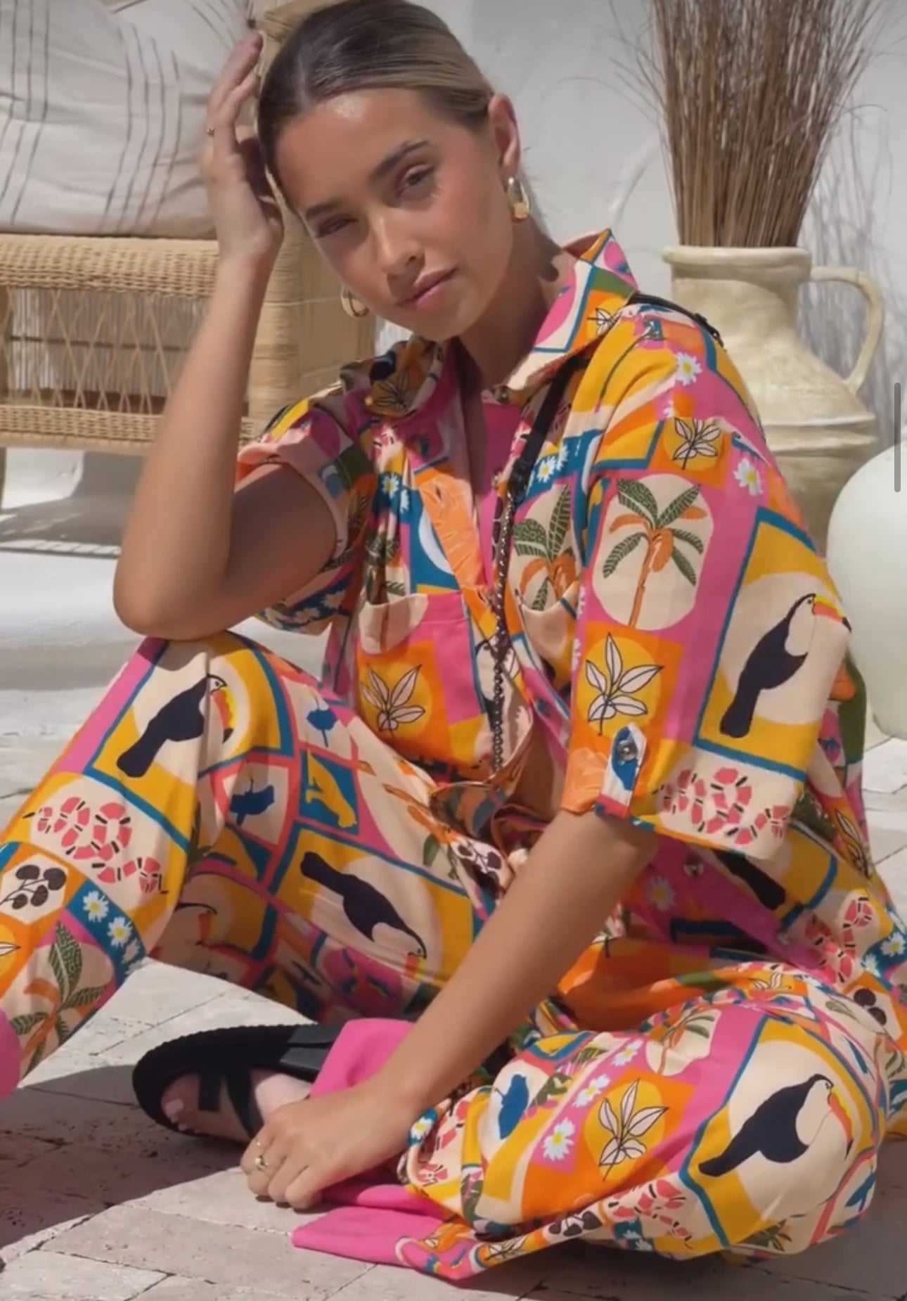 Cuban Toucan Button Shirt