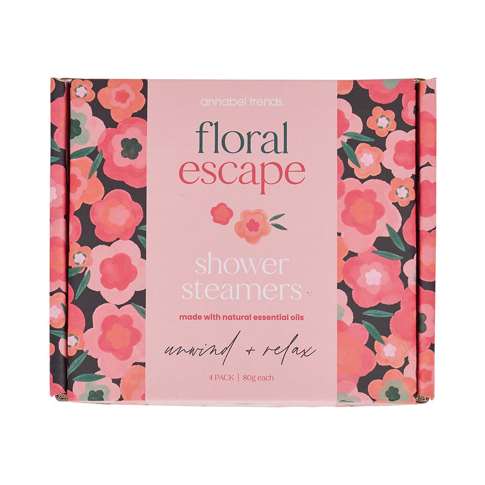 Floral Escape 4 Piece Shower Steamer Box Fossick & Co