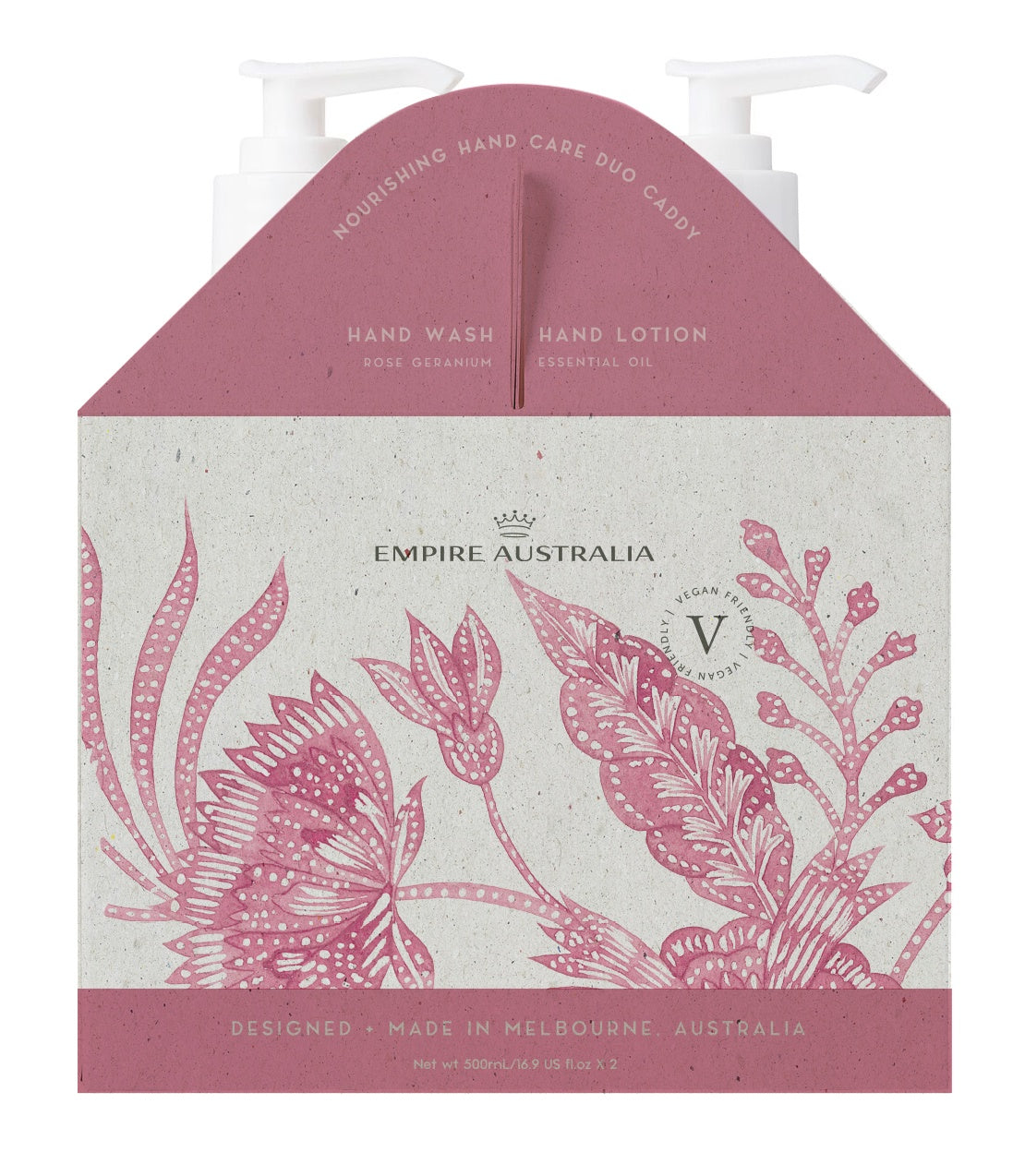 Bohemia Rose Geranium Hand Wash & Lotion 500ml Caddy