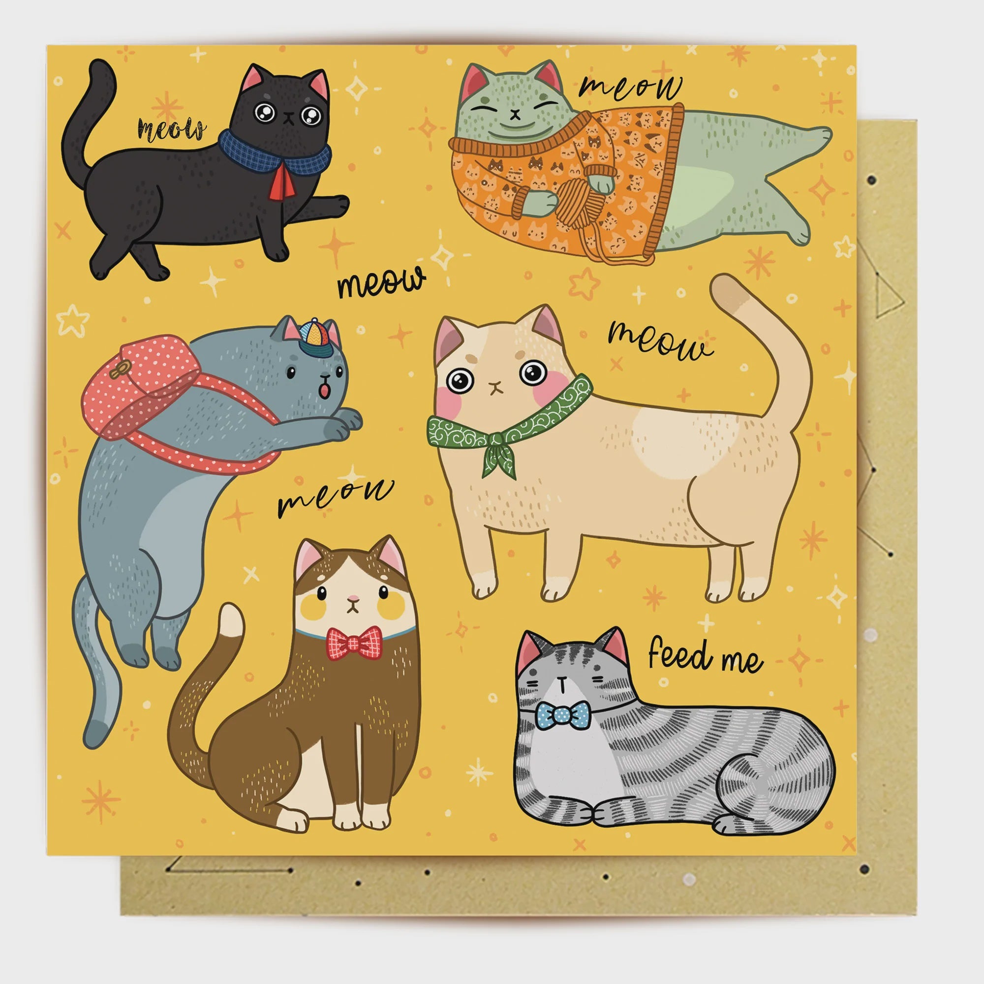 Cat Nonsense Greeting Card