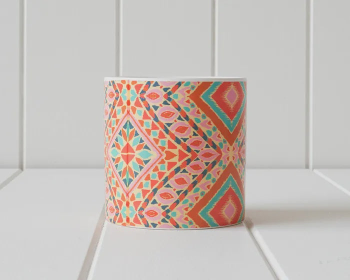 Ceramic Pot - Warm Kaleidoscope - Medium