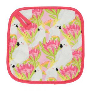 Annabel Trends Cockatoo Pink Pot Holder