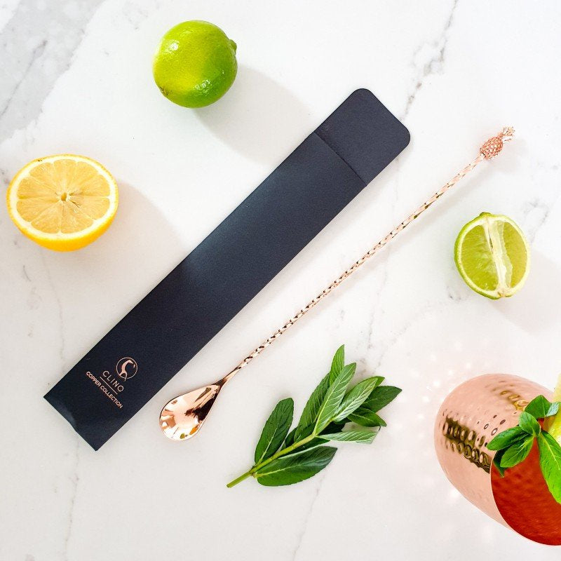 Copper Pineapple Cocktail Stirrer