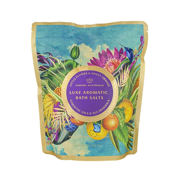 Sapphire Coast Lotus Flower & Sweet Orange Luxe Bath Salts