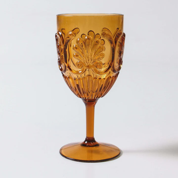 Flemington Acrylic Wine Glass Amber