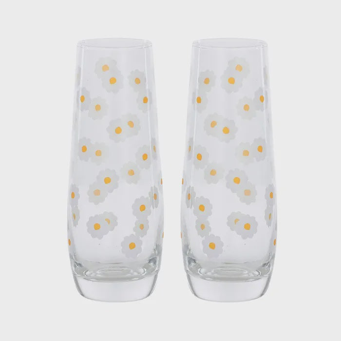 Daisy Glass Flute Set
