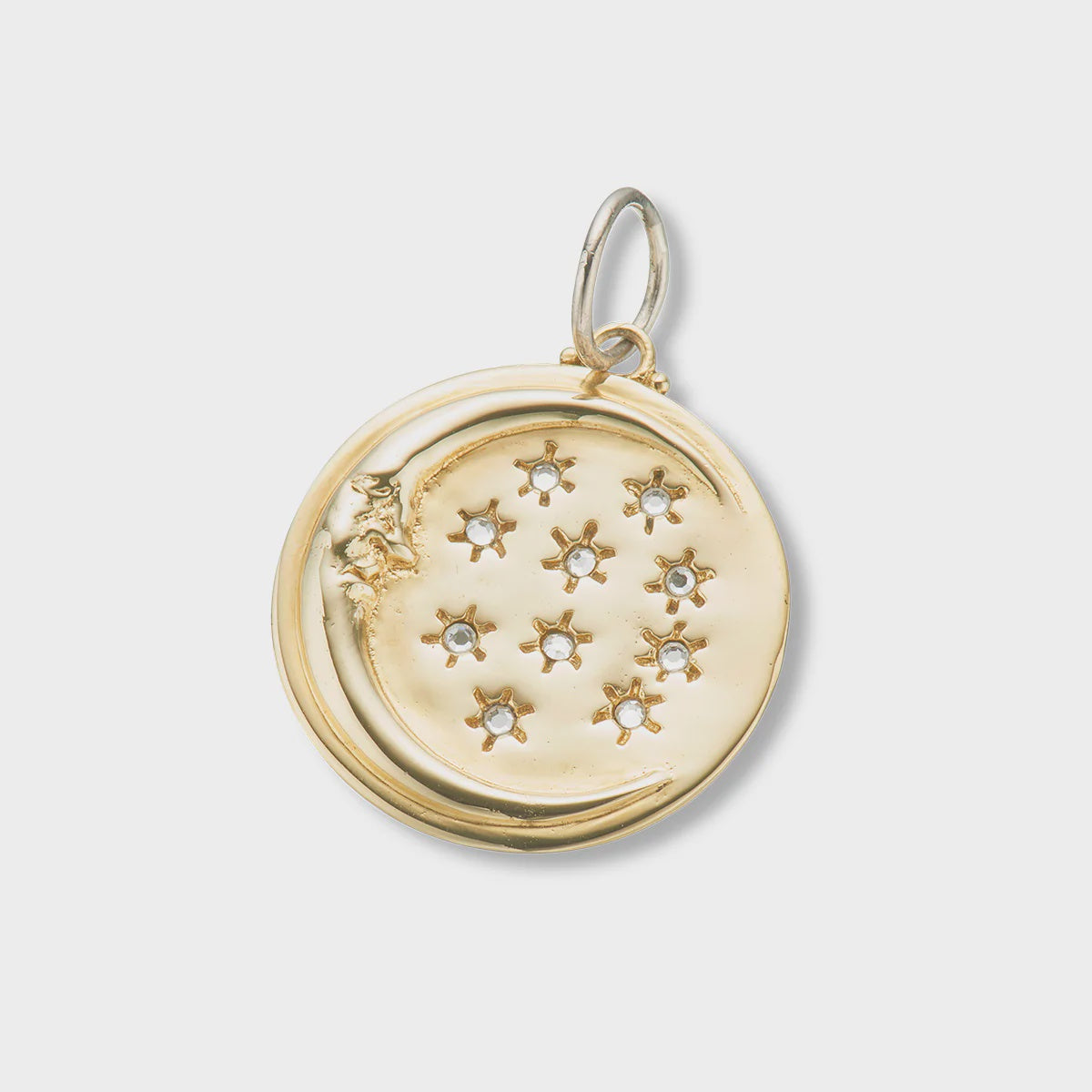 Glistening moon charm