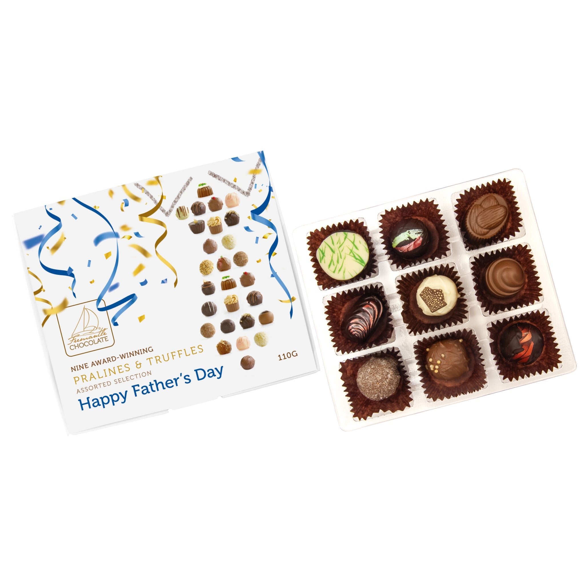 Happy Fathers Day 9 Piece Truffle Box