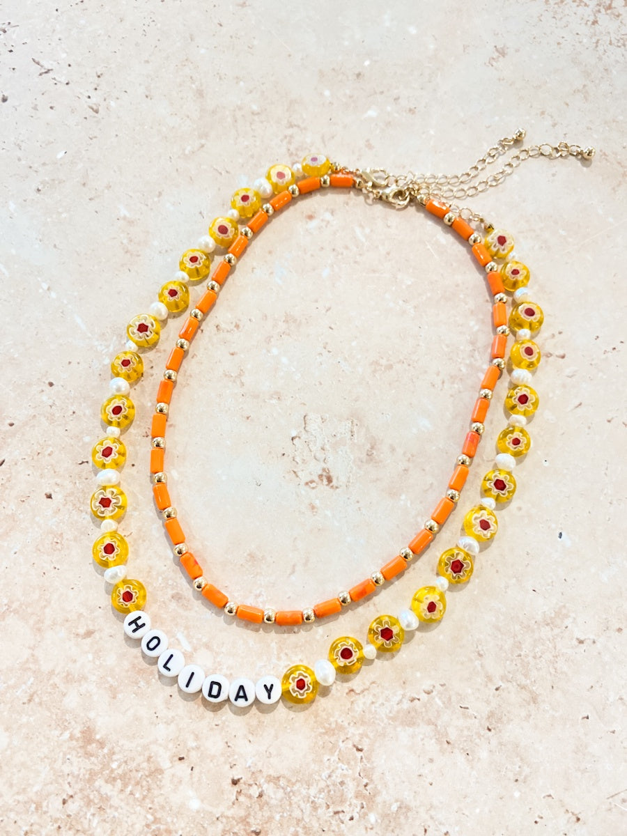 Holiday Beaded Necklace