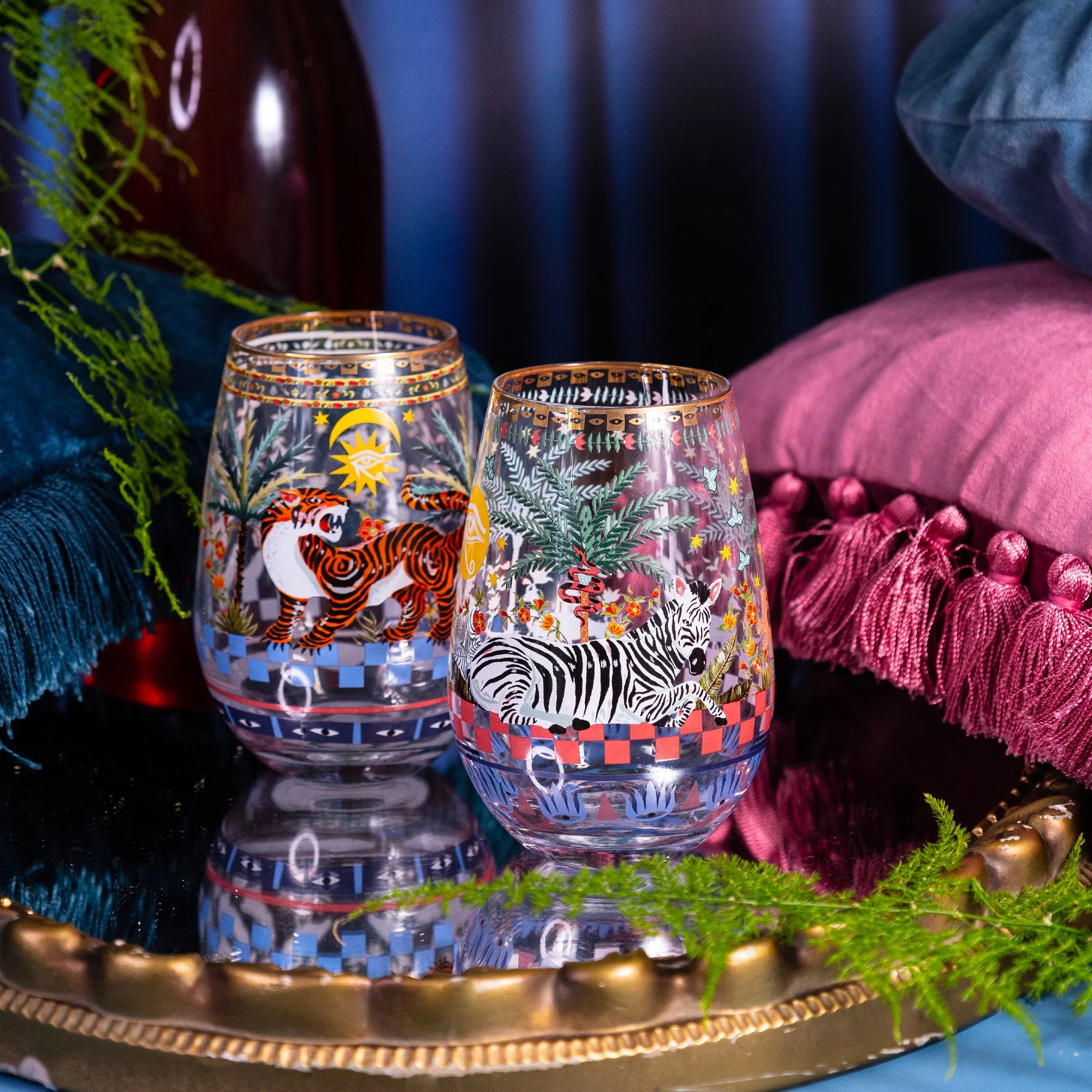 Glass Tumbler Set of 2 - Journey Beyond Reveries