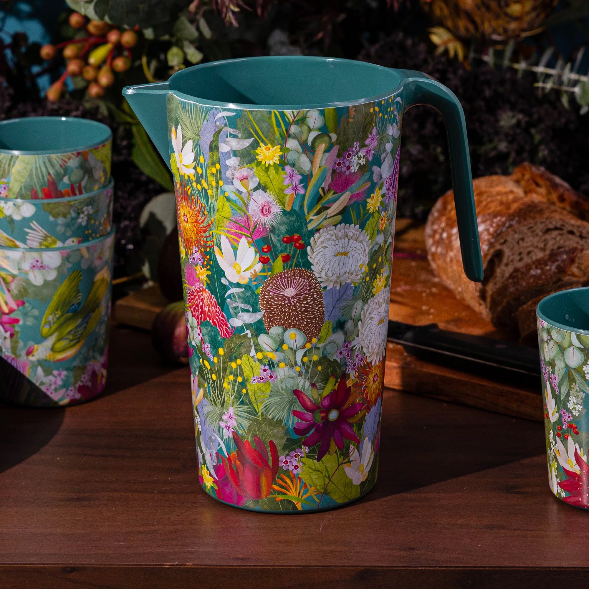Bush Blooms Melamine Jug