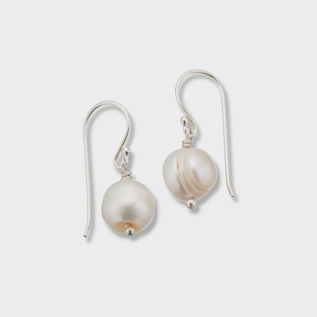 Pearl healing gem earrings