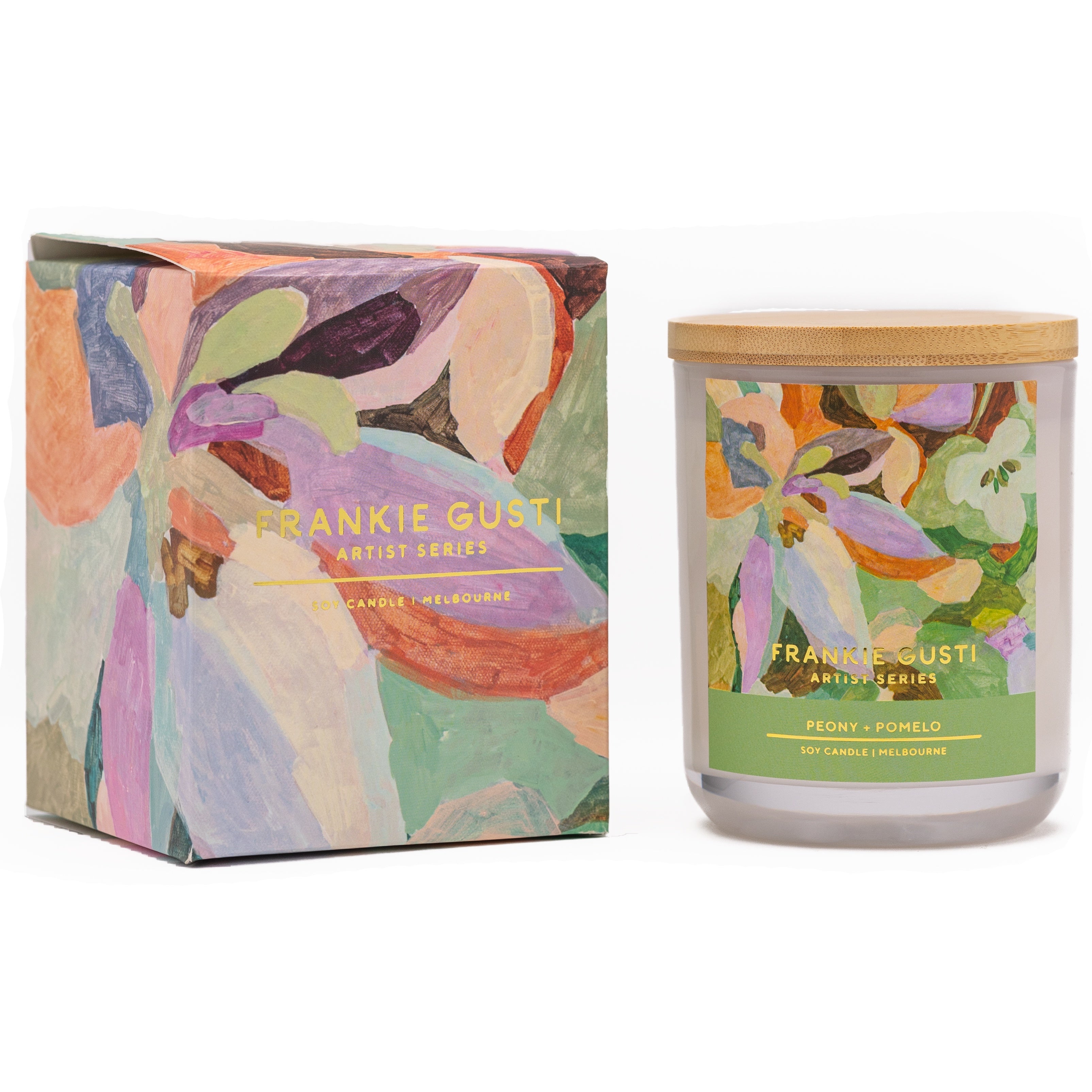 Frankie Gusti Peony + Pomelo Soy Candle