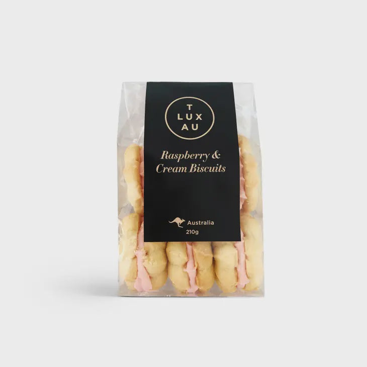 Raspberry & Cream Biscuits