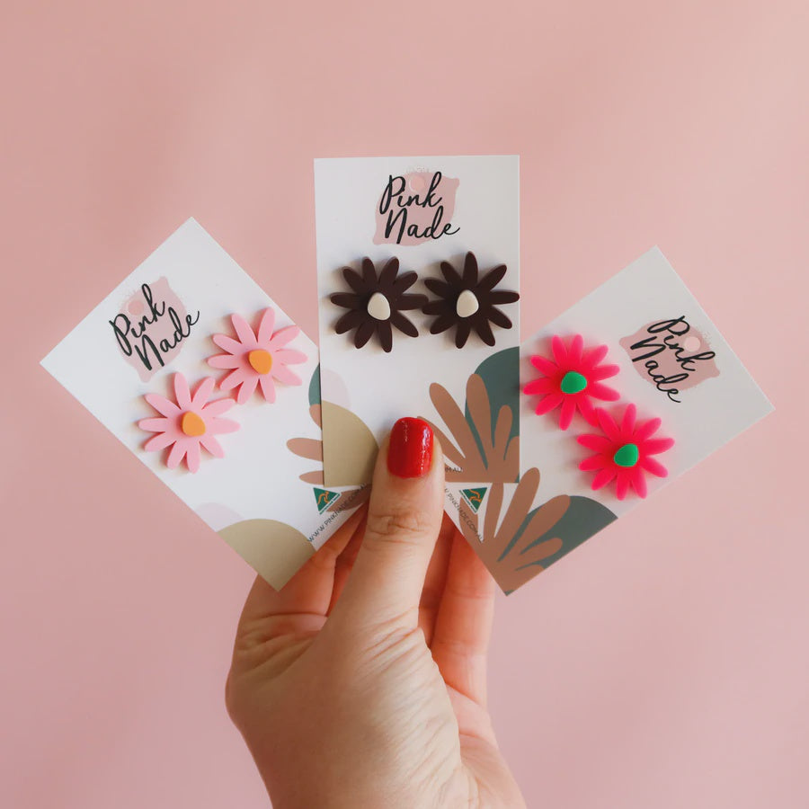 Pink Nade Remi Statement Studs