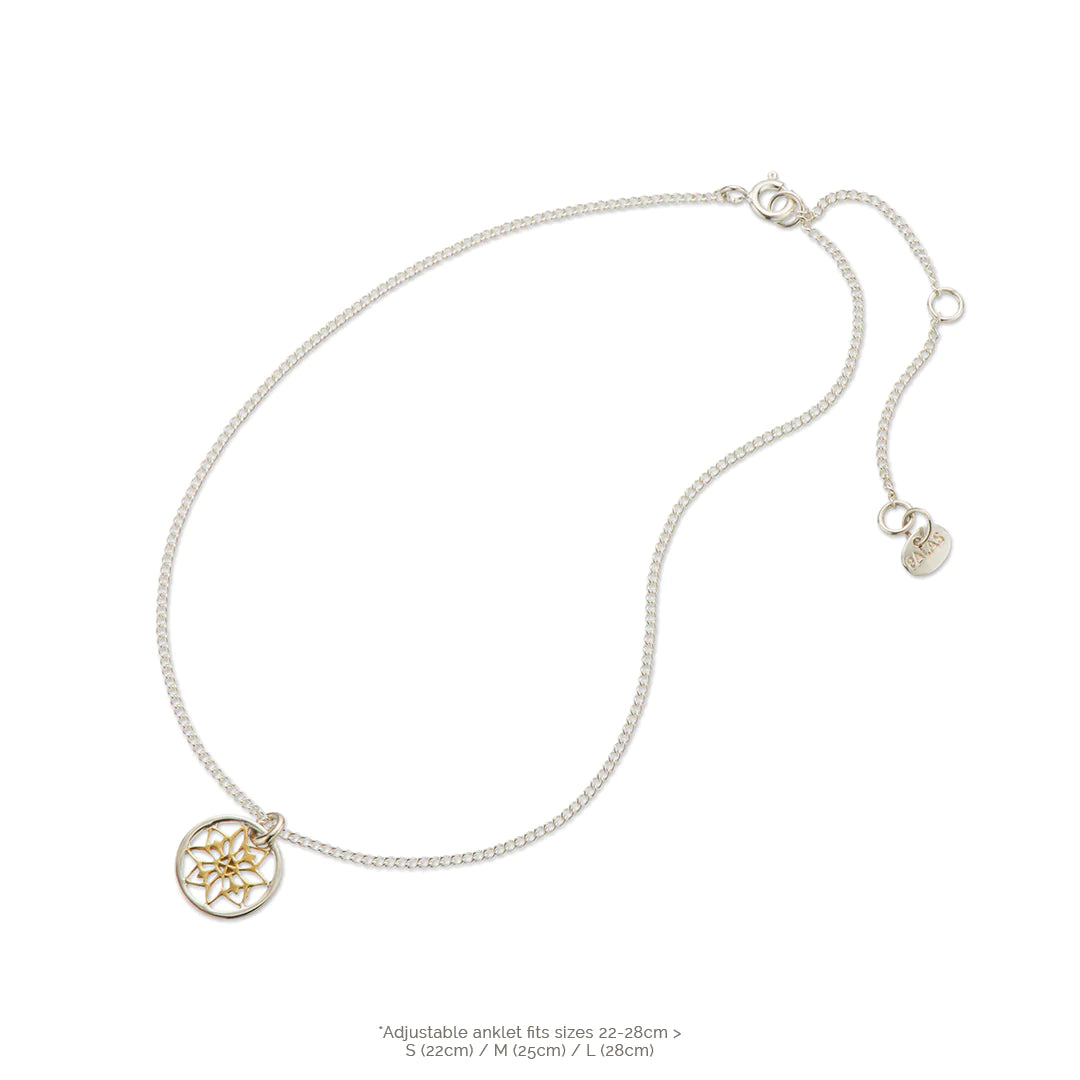 Silver Mandala Anklet