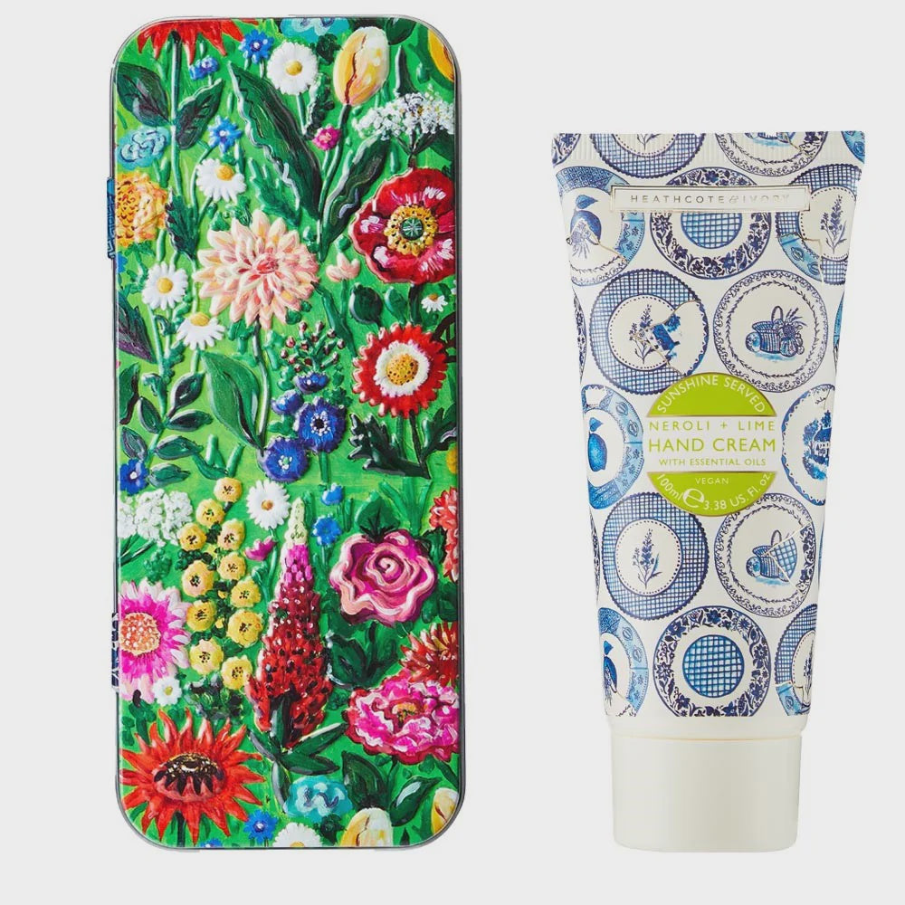 Sunshine Served Hand Cream in Embossed Tin