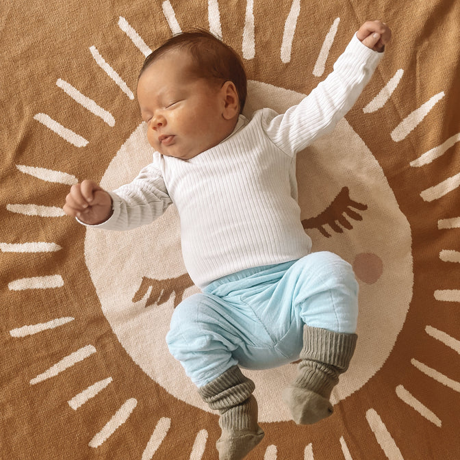 Knitted Blanket - Sunshine