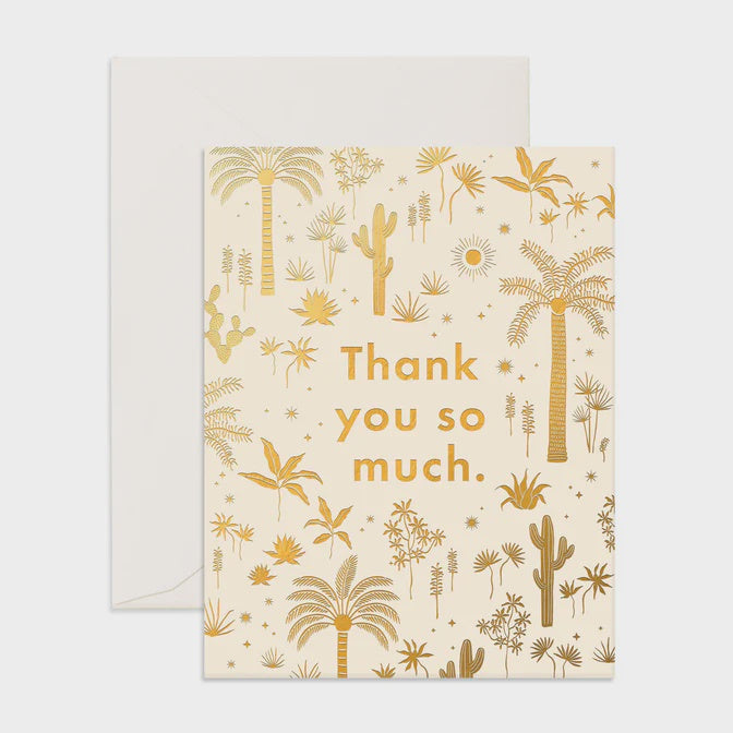 Thank You Desert Palms Greeting Card