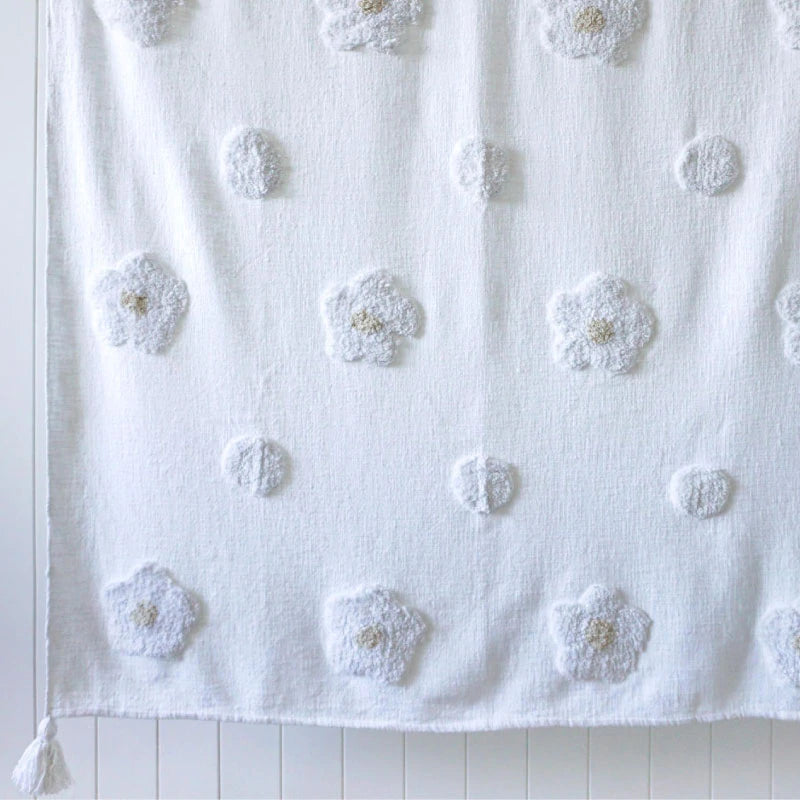 Lydia Throw Blanket - White