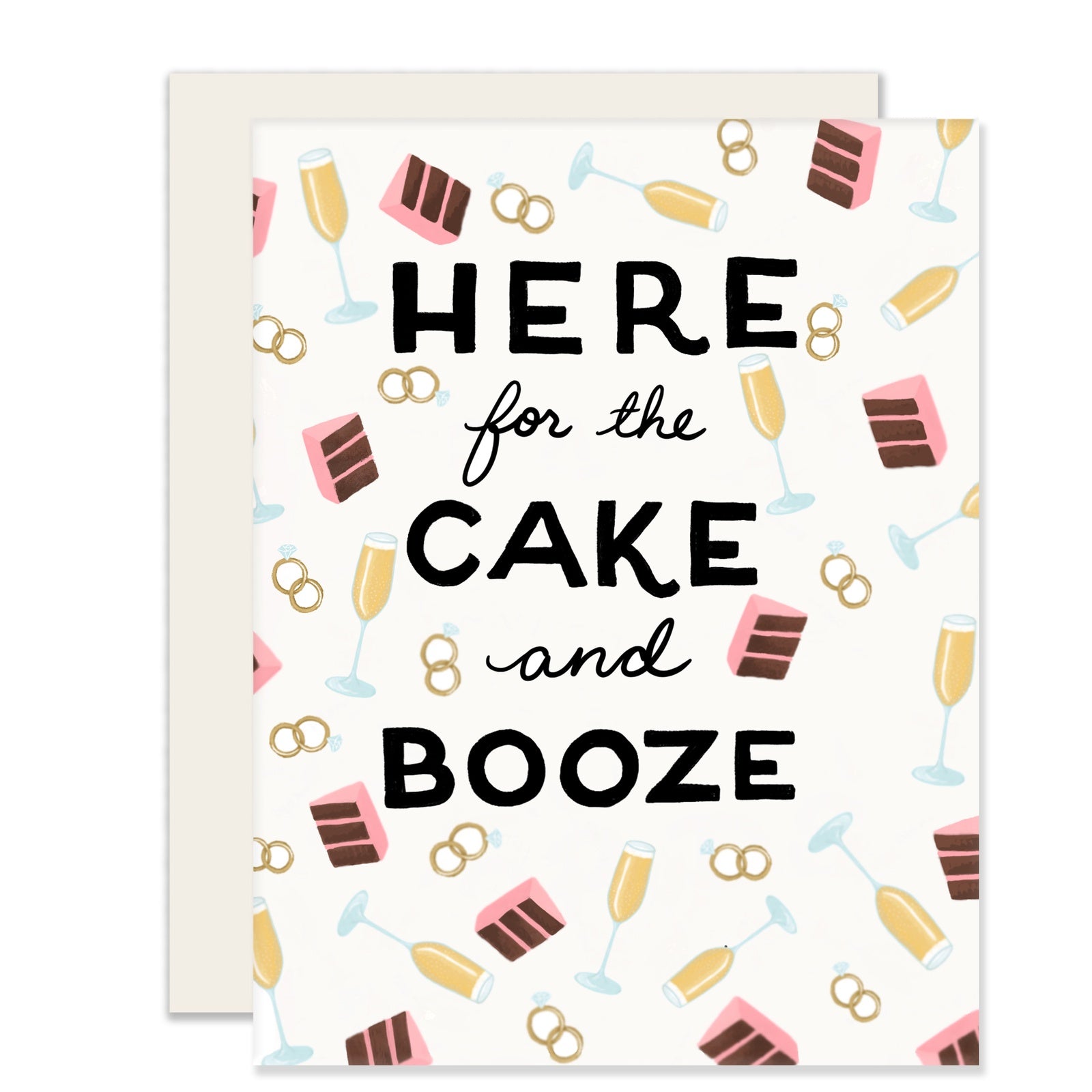 Cake & Booze Greeting Card