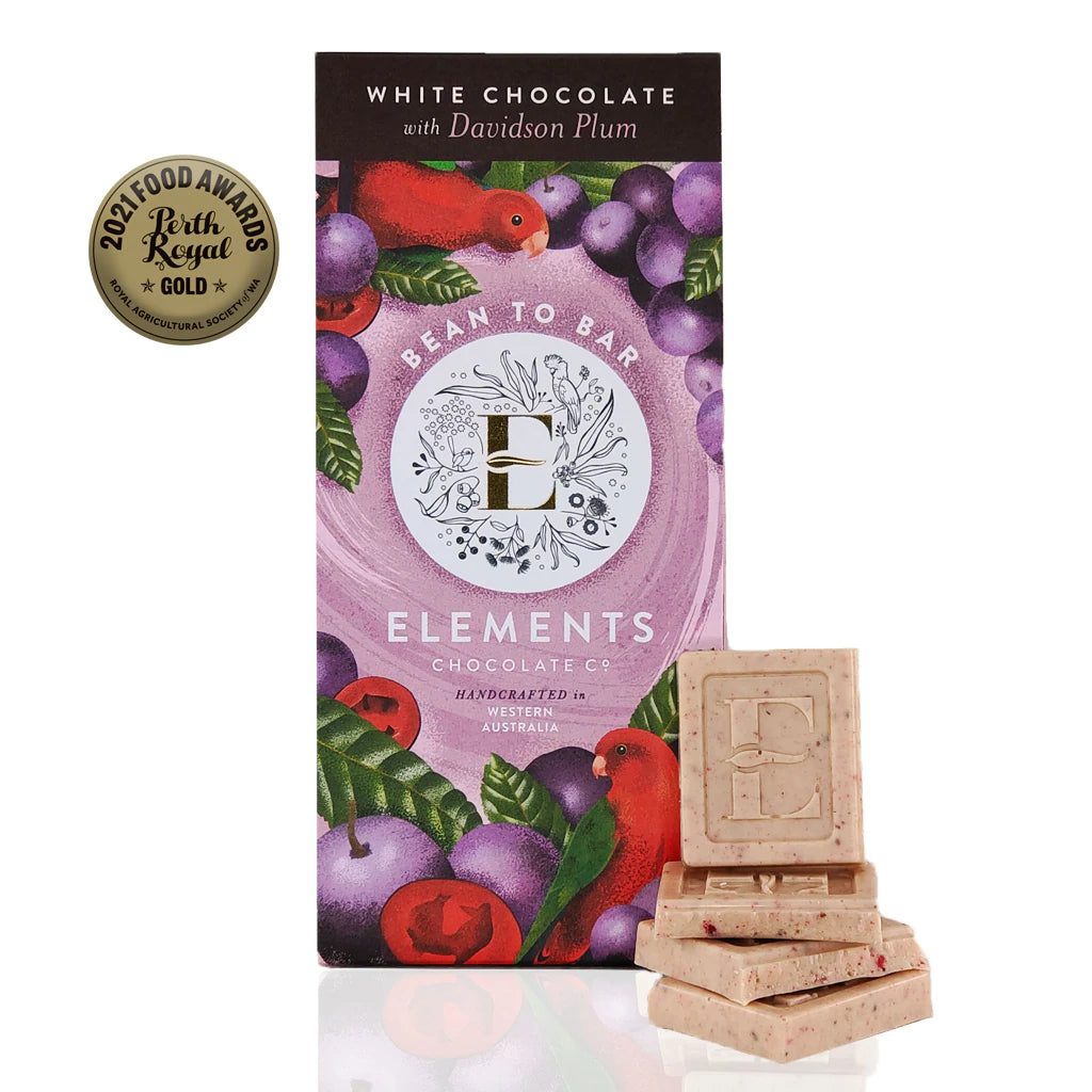 Elements White Choc Bar w/ Davidson Plum