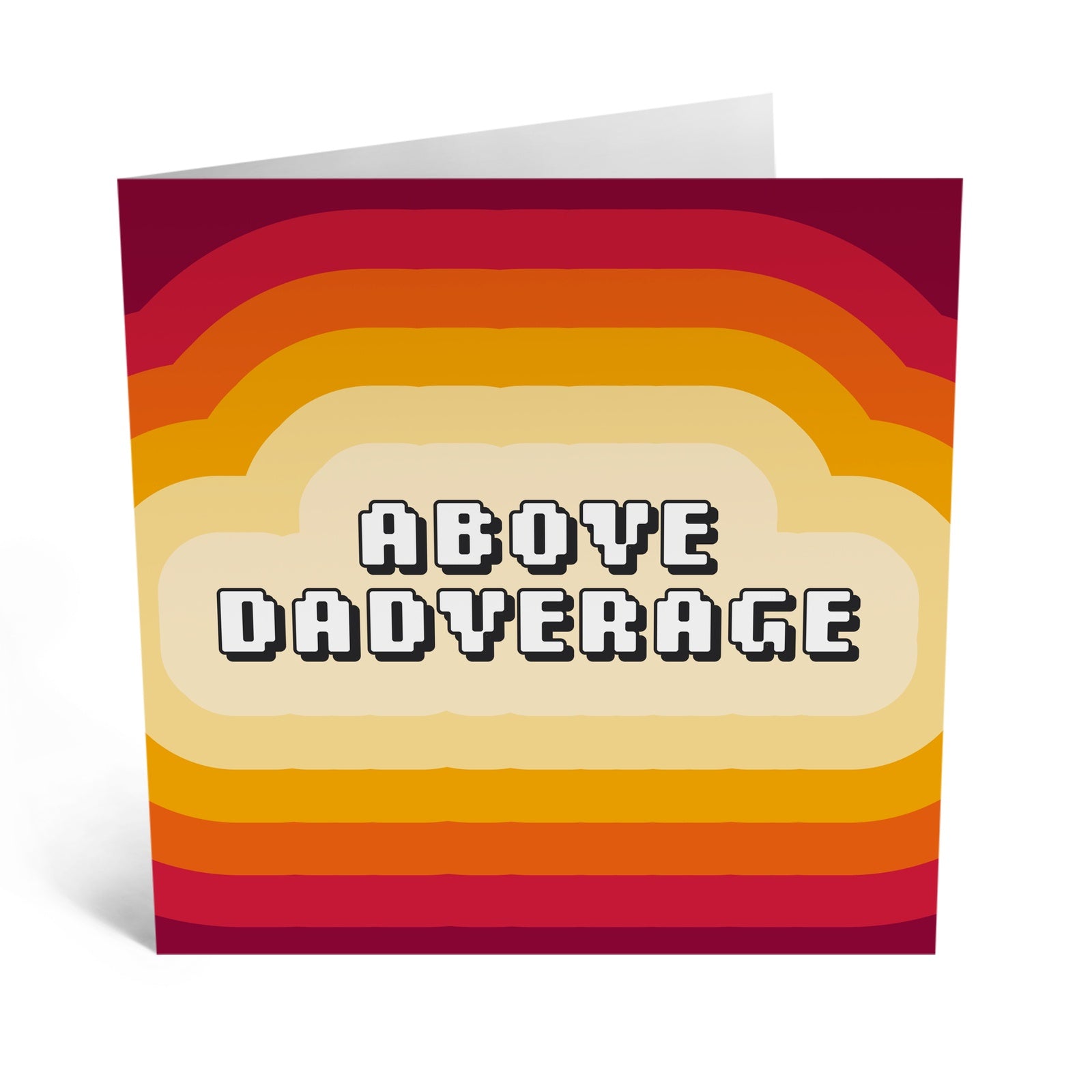 Above Dadverage Greeting Card