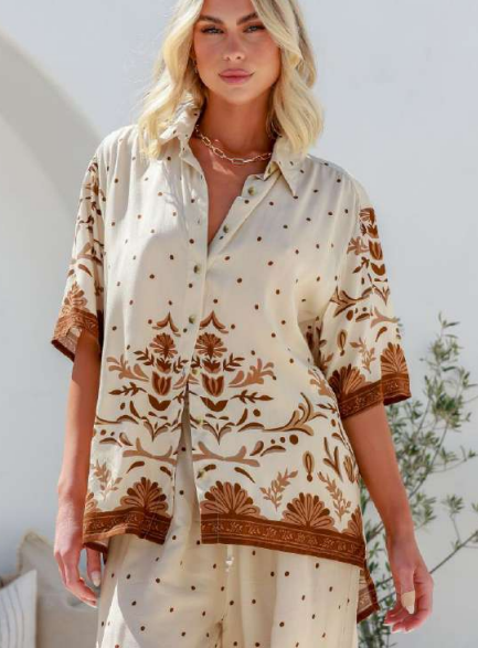 Barcelona Shirt - Latte