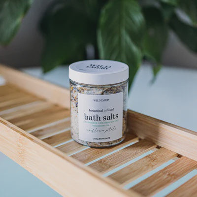 Botanical Infused Bath Salts Jar - Lemongrass & Lime