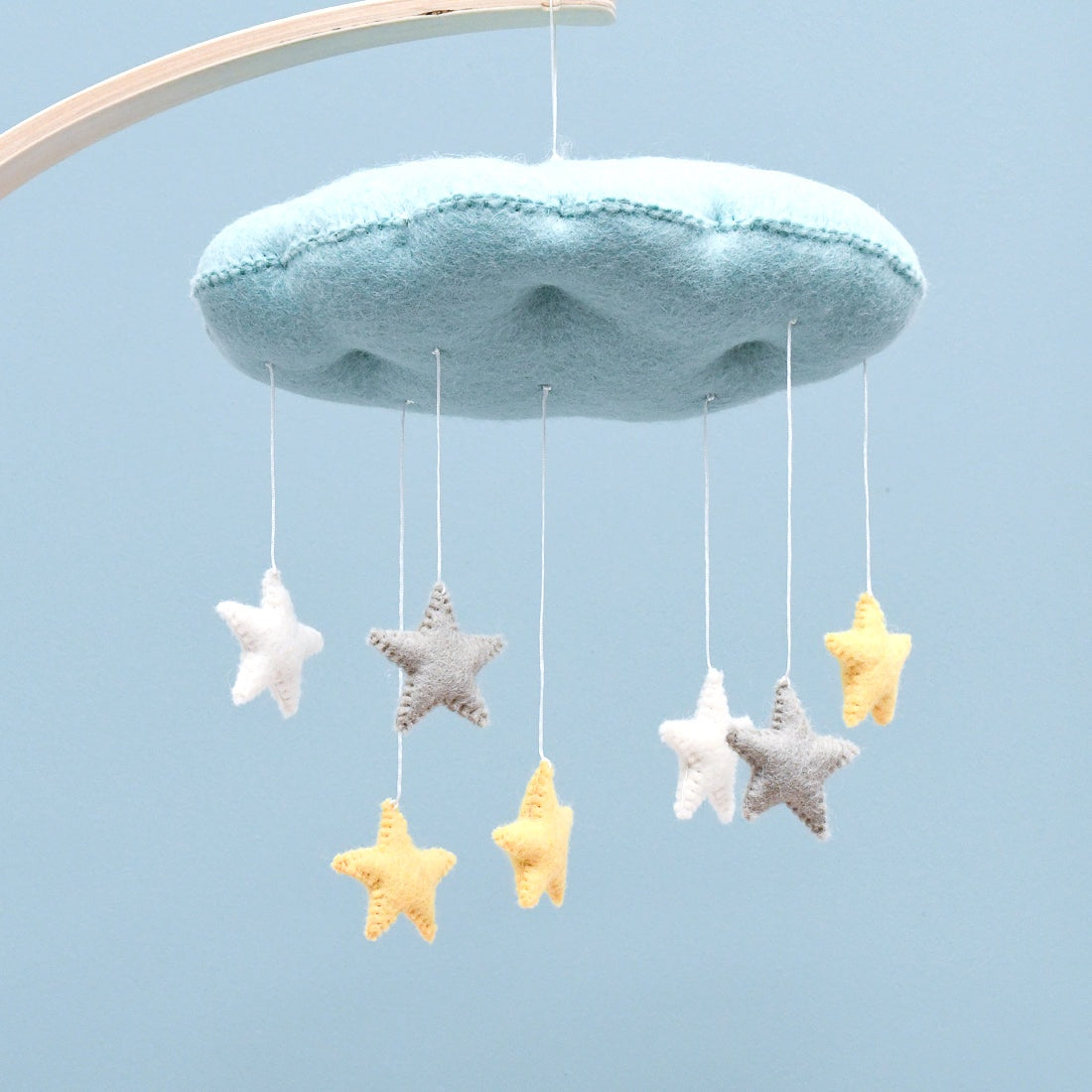 Cloud Nursery Mobile - 3D Blue