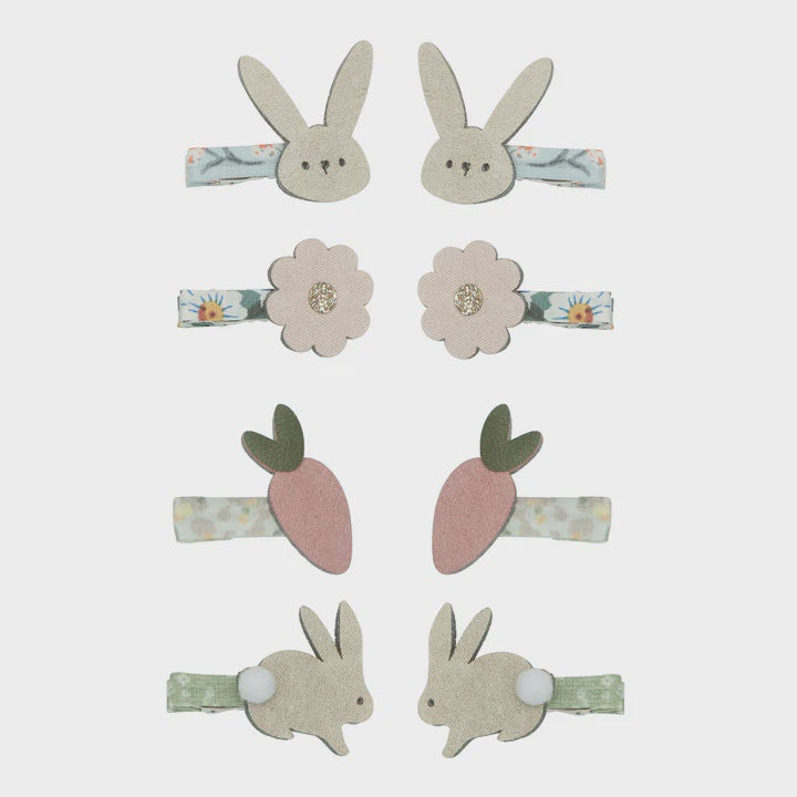 Bunny &amp; Flower Clips