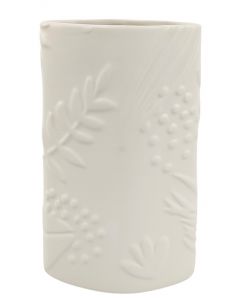 Caprice Foliage Vase White