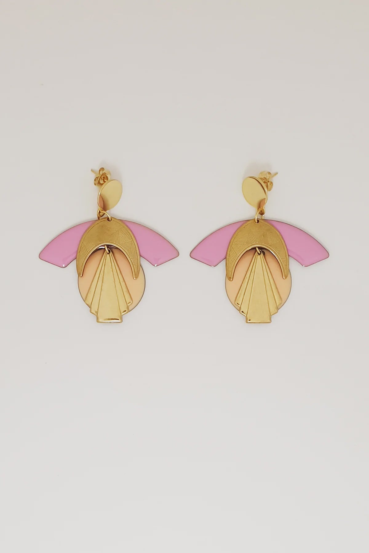 Middle Child Diety Earrings - Orchid & Peach