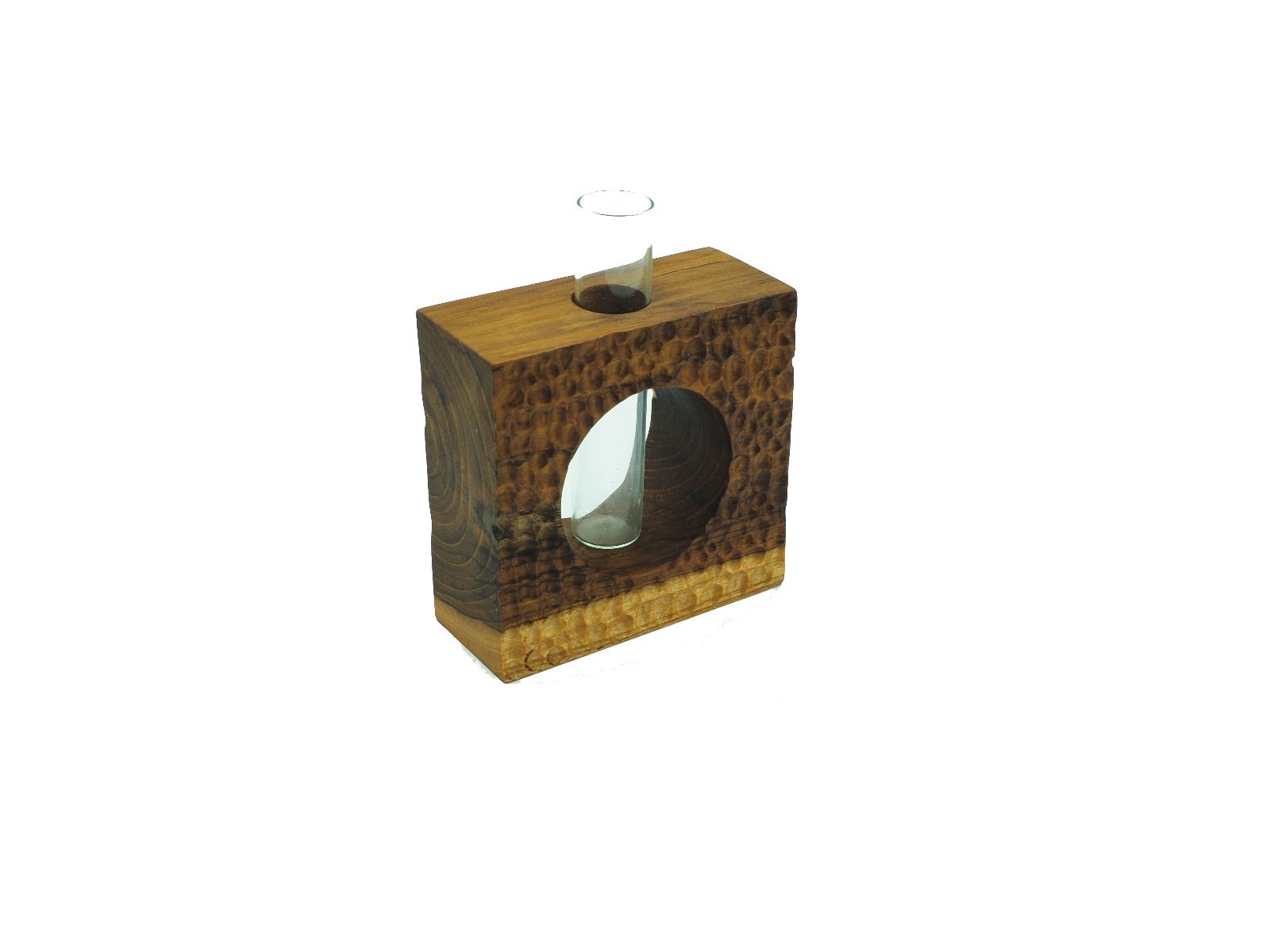 Acacia Square Dimple Vase